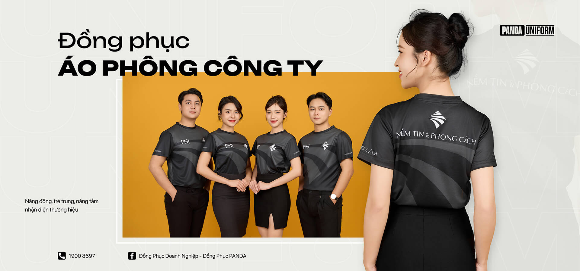 Banner sản phẩm áo thun đồng phục - Panda Uniform