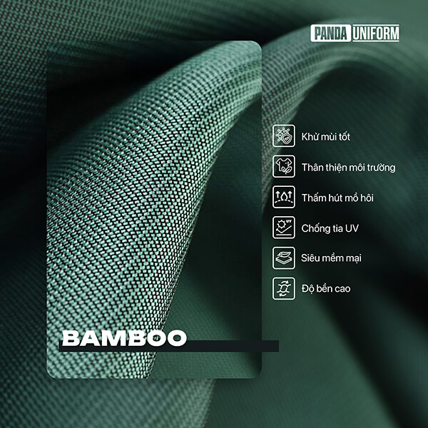 Chất vải Bamboo tại đồng phục doanh nghiệp Panda Uniform