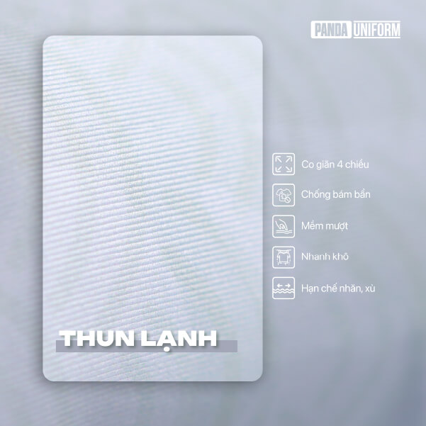 Chất vải Thun lạnh tại đồng phục doanh nghiệp Panda Uniform