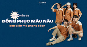 291 mẫu áo đồng phục màu nâu đơn giản mà phong cách