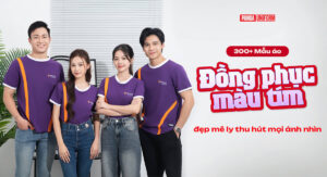 300 mẫu áo đồng phục màu tím đẹp mê ly thu hút mọi ánh nhìn