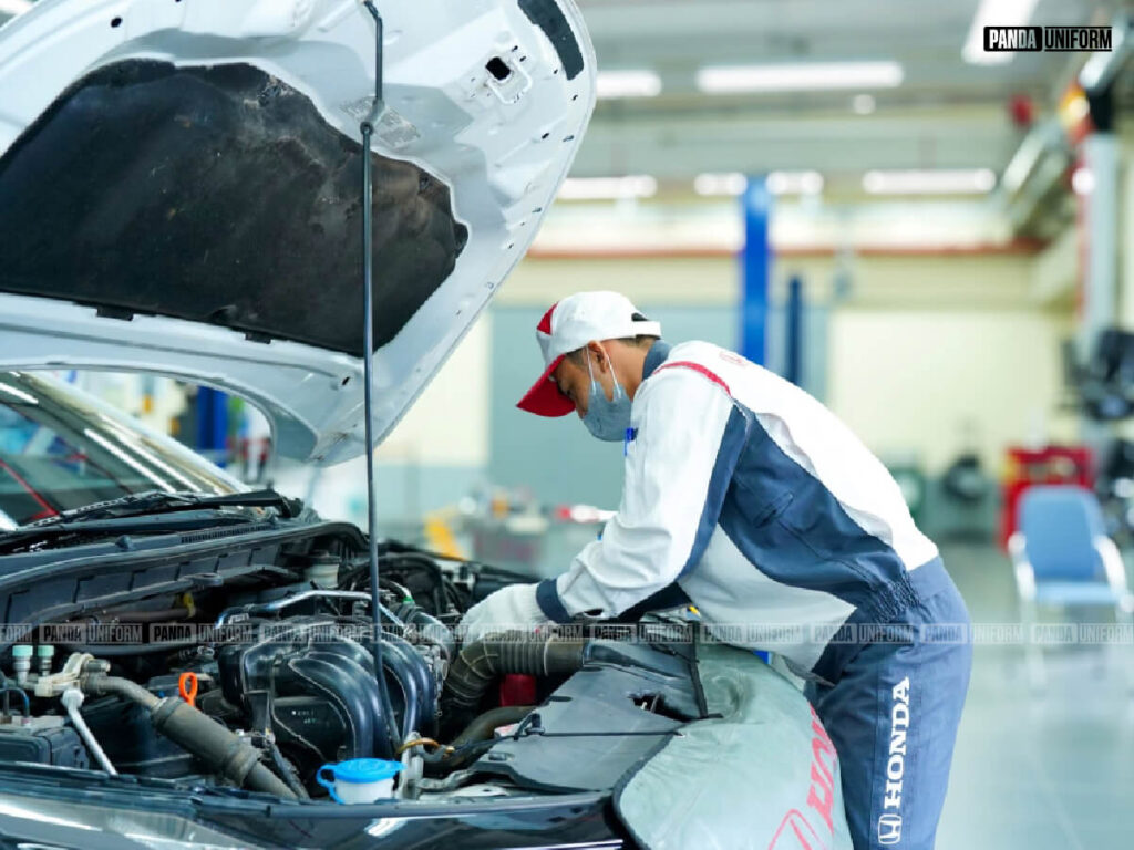áo sơ mi đồng phục bảo hộ của honda