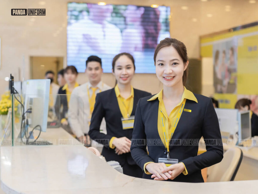 áo vest đồng phục nam á bank nâng tầm thương hiệu