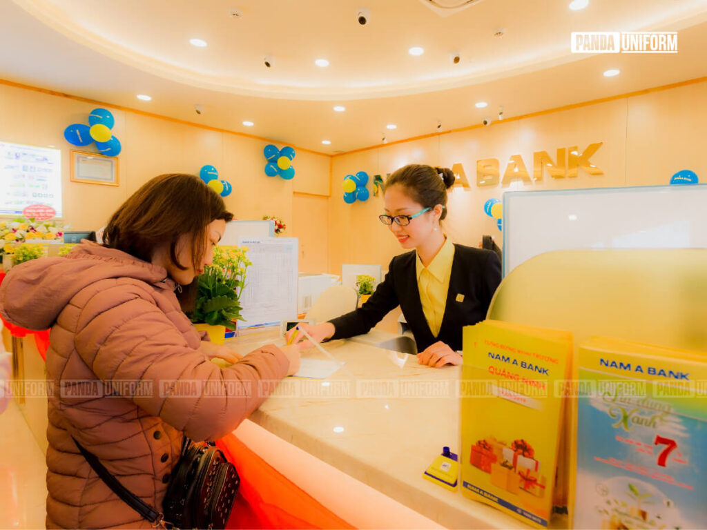nét đẹp của đồng phục nam á bank