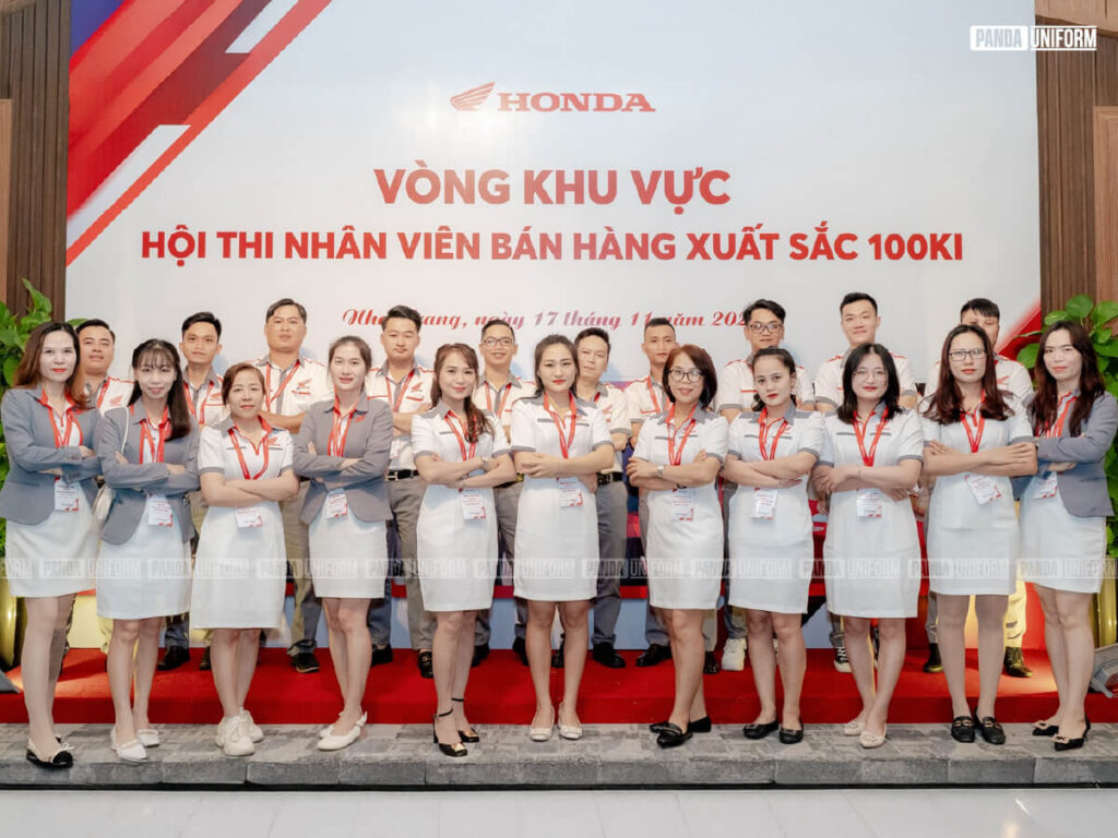 thiết kế áo đồng phục đậm chất honda