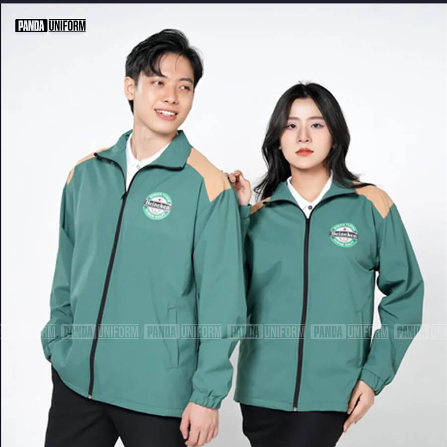 áo khoác đồng phục heineken thiết kế đẹp
