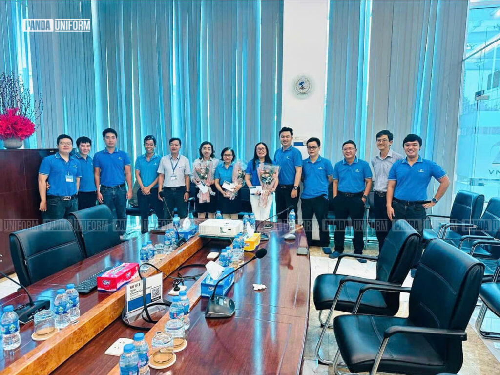áo polo xanh đồng phục vnpt