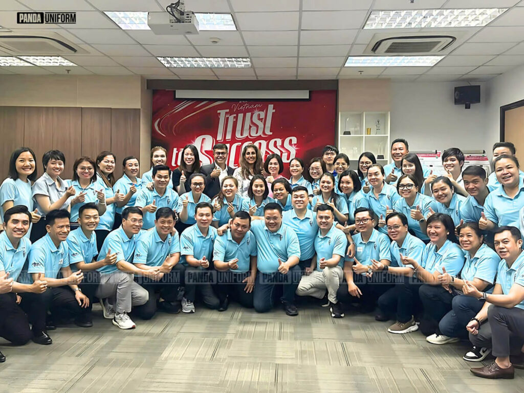 áo thun cổ bẻ đồng phục kfc màu xanh trẻ trung, thanh lịch