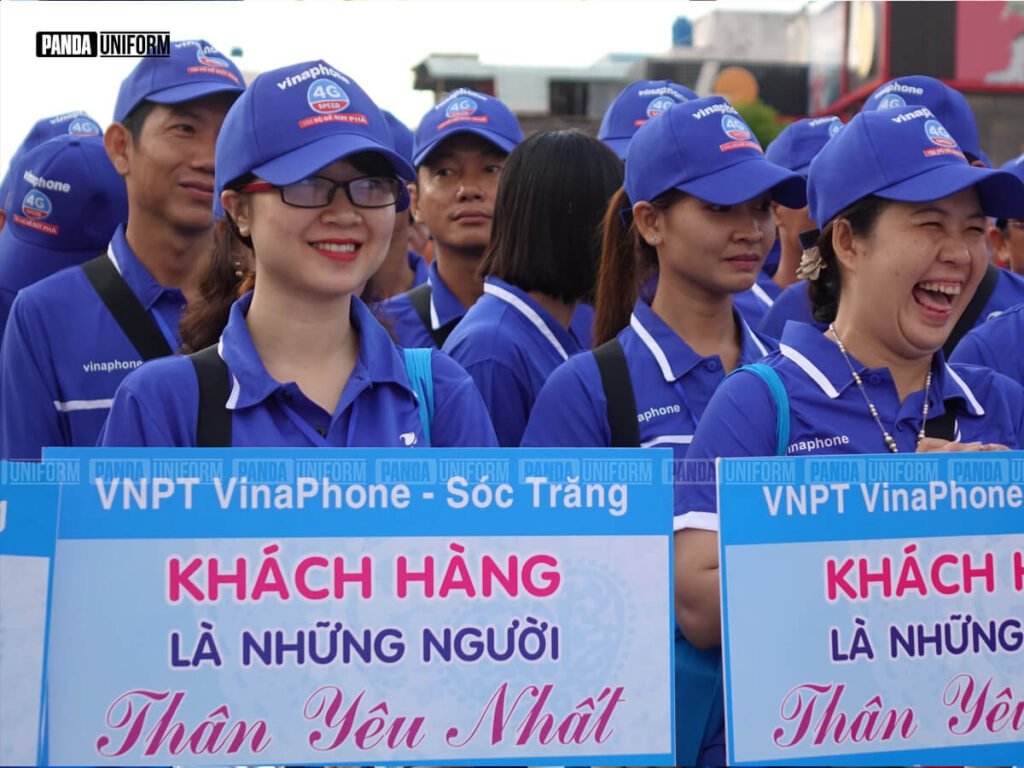 áo thun đồng phục vnpt tông màu xanh dương