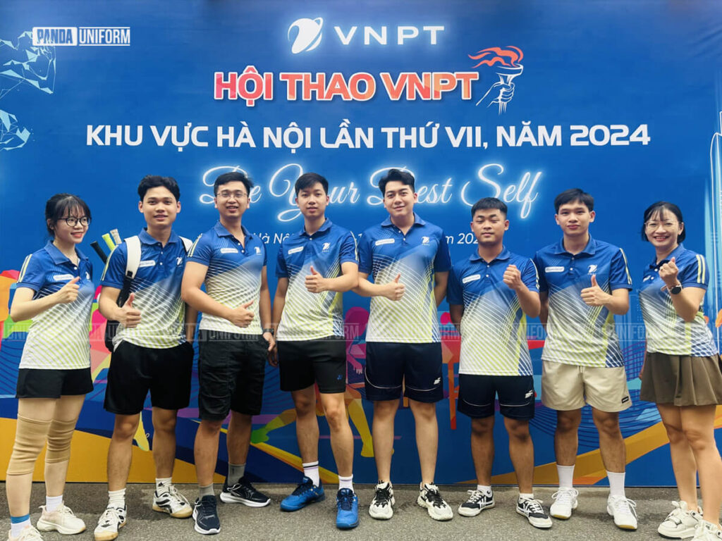 áo thun sự kiện hội thao đồng phục vnpt có cổ đẹp phong cách