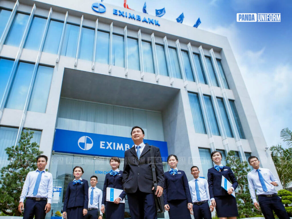 áo vest đồng phục eximbank sang trọng, lịch sự