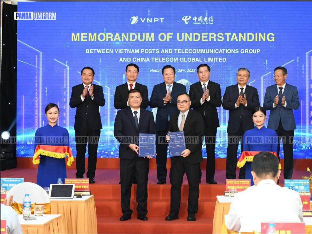 áo vest đồng phục sang trọng của vnpt