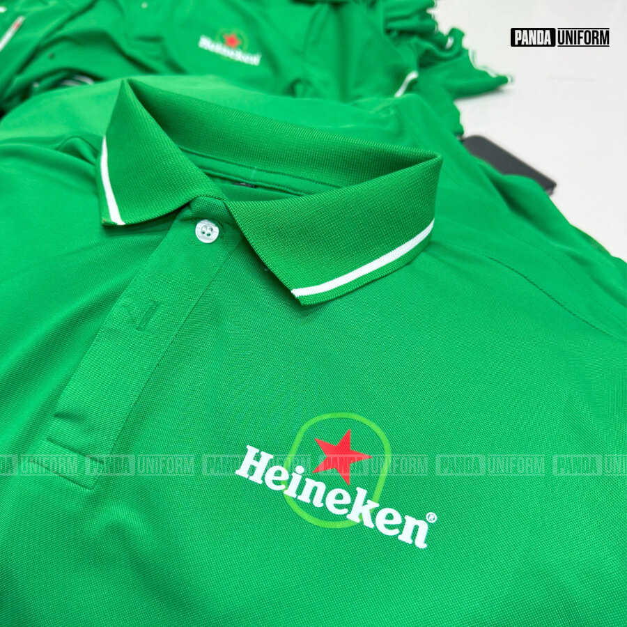 chất liệu vải cao cấp, phù hợp giúp đồng phục heineken bền đẹp