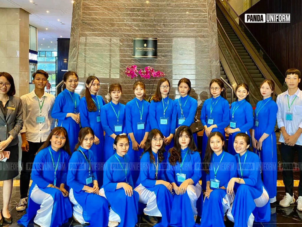 đồng phục áo dài cho nữ của khách sạn intercontinental