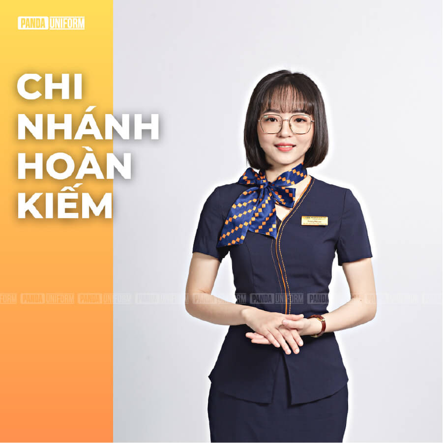 đồng phục áo kiểu phối nơ thiết kế ấn tượng của ngân hàng shb