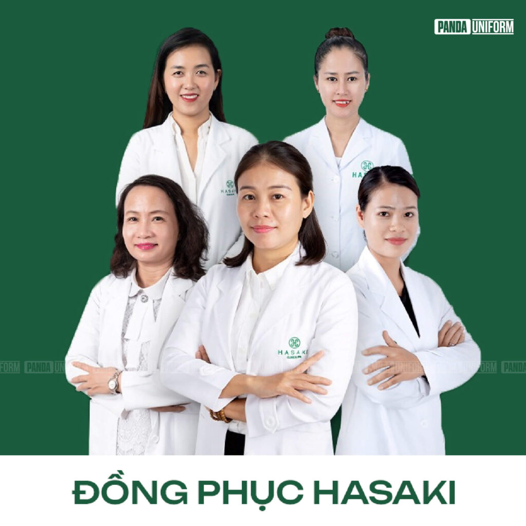 đồng phục hasaki beauty & spa clinic chỉn chu, chuyên nghiệp