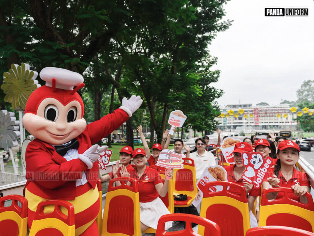 đồng phục jollibee đậm chất thương hiệu