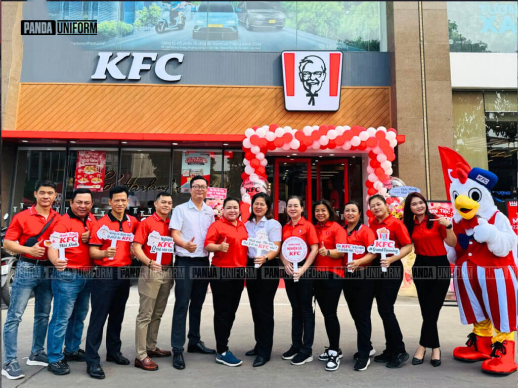 đồng phục kfc đẹp thanh lịch