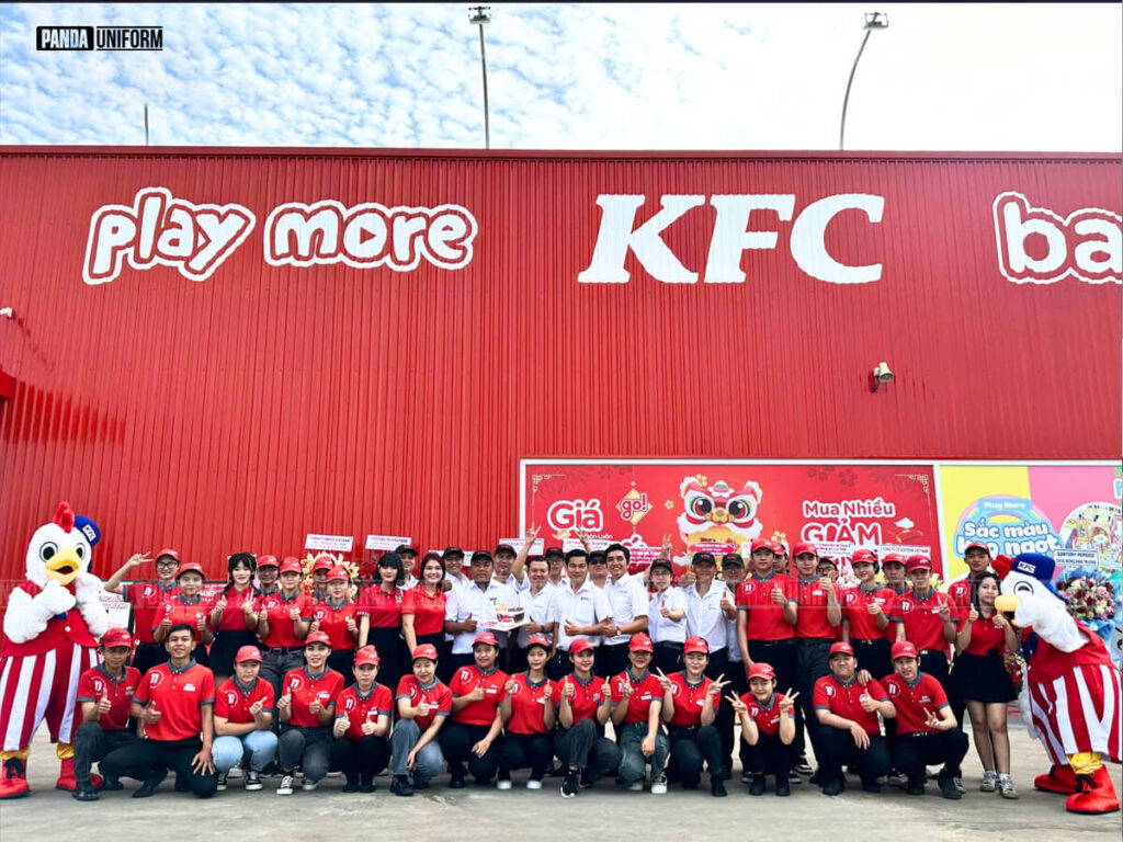 đồng phục kfc nâng cao độ nhận diện thương hiệu