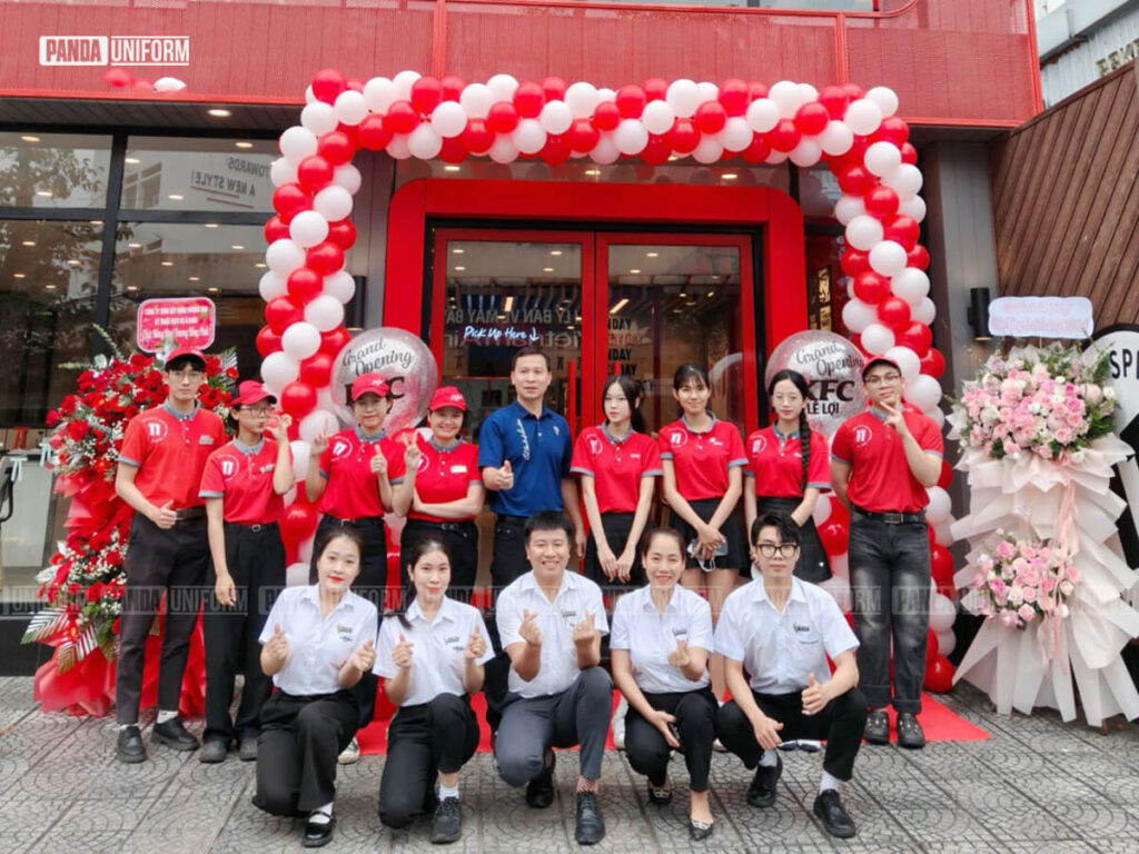 đồng phục nhân viên của kfc