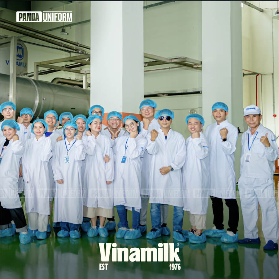 đồng phục vinamilk trắng đẹp & đồng bộ