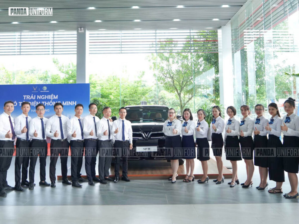 đồng phục vinfast thiết kế mẫu áo sơ mi đẹp chỉn chu