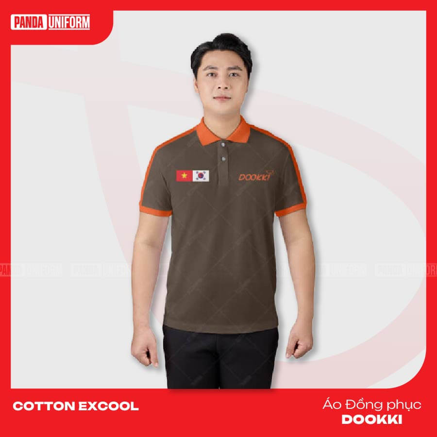 logo thương hiệu dookki trên áo đồng phục