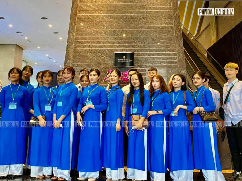 mẫu áo dài đồng phục khách sạn intercontinental duyên dáng