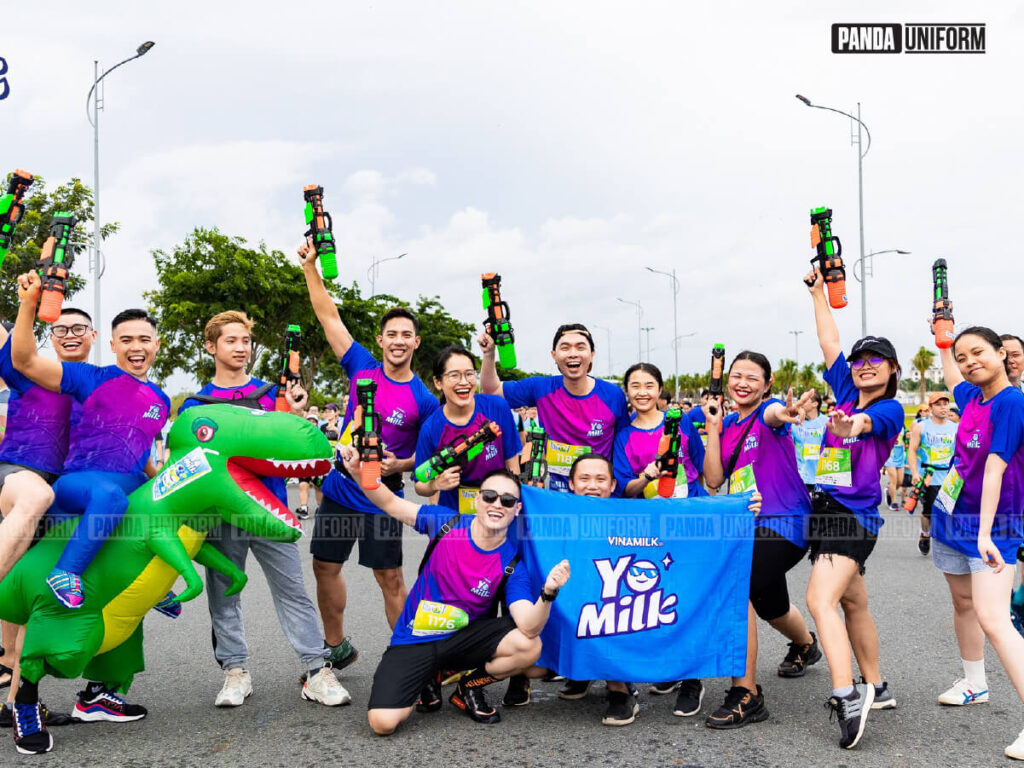 mẫu áo đồng phục vinamilk đẹp bắt mắt
