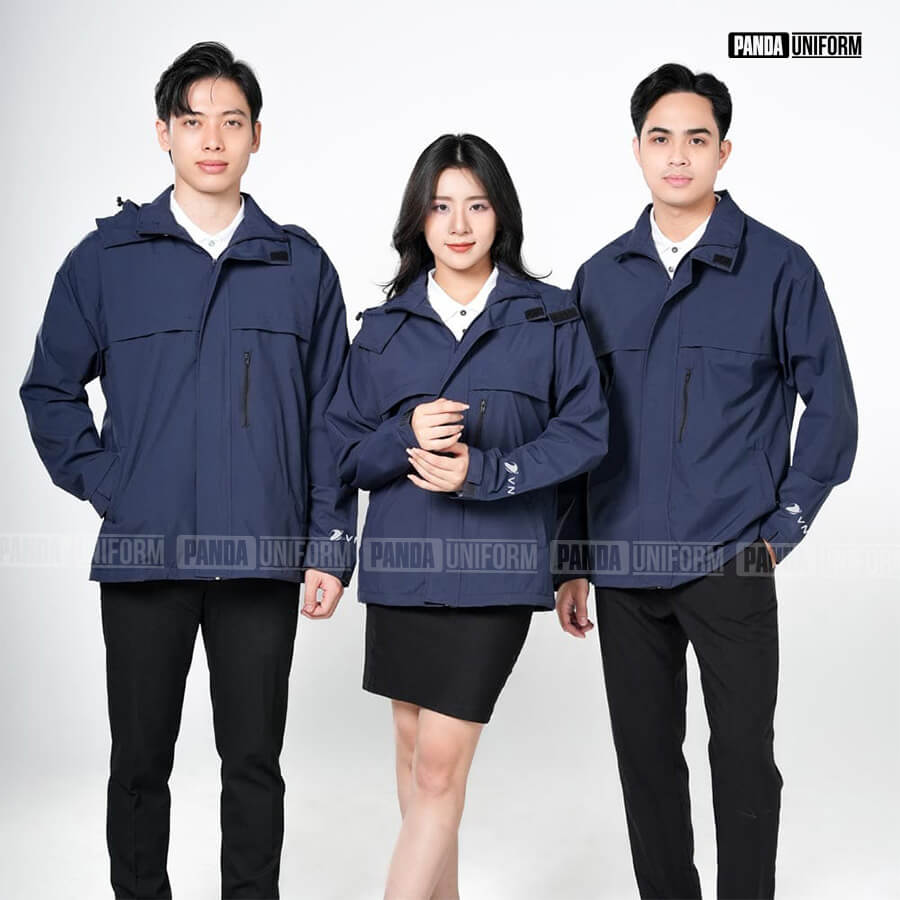 mẫu áo khoác đồng phục vnpt thời trang, tiện dụng
