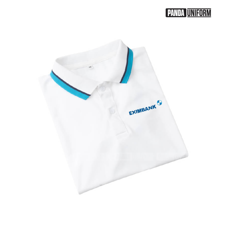 mẫu polo đồng phục eximbank chất lacoste