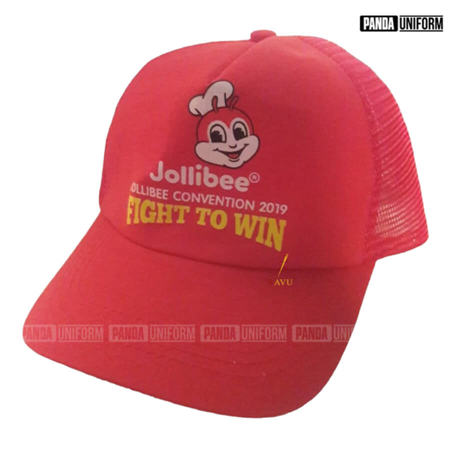 mũ lưỡi trai đồng phục nhân viên jollibee
