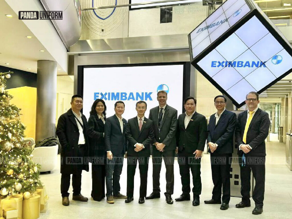 thiết kế áo vest đồng phục ngân hàng eximbank