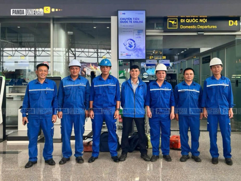 thiết kế đồng phục bảo hộ lao động an toàn, chuyên nghiệp của vnpt