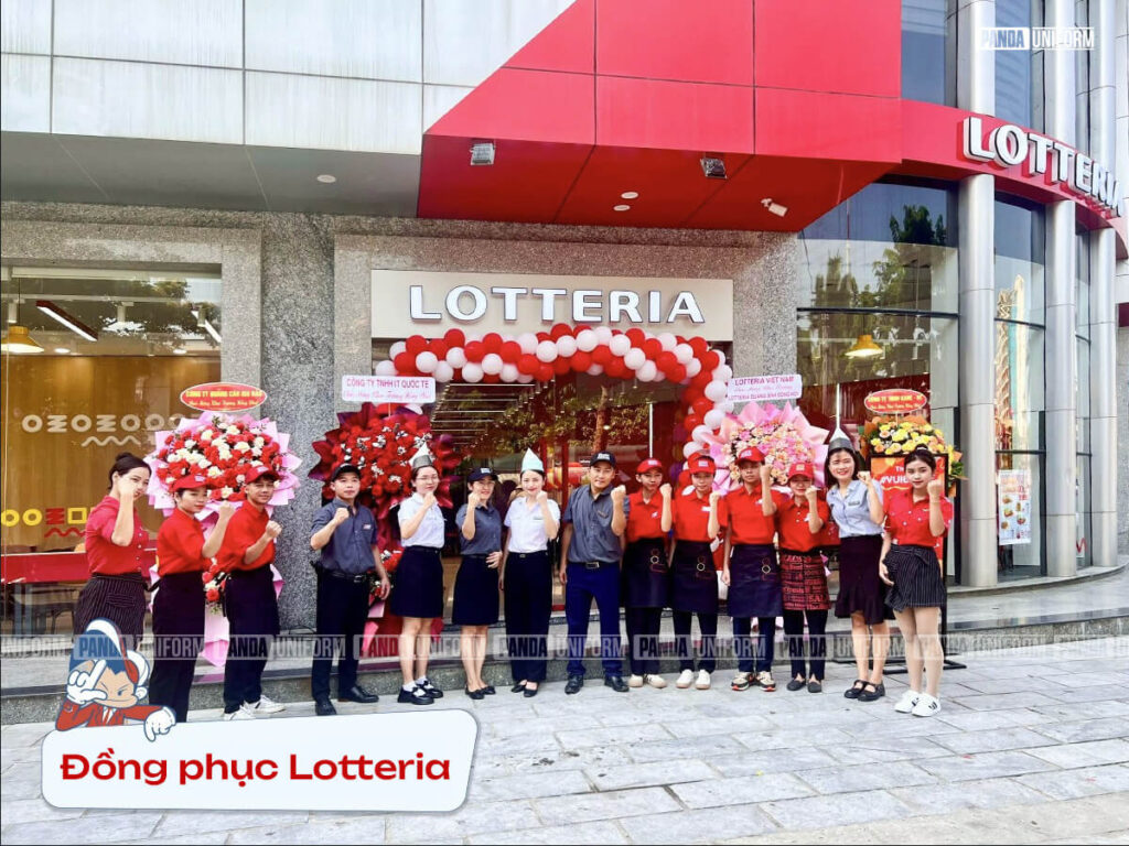 các thiết kế đồng phục đẹp chuẩn thương hiệu lotteria