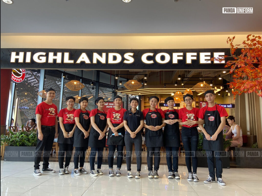Đồng phục mang đậm giá trị thương hiệu của Highlands