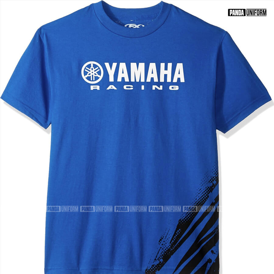 đồng phục yamaha racing thiết kế cổ tròn