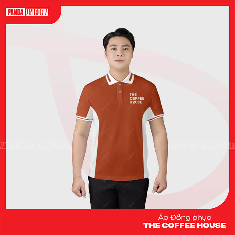 Hình in logo trên đồng phục The Coffee House