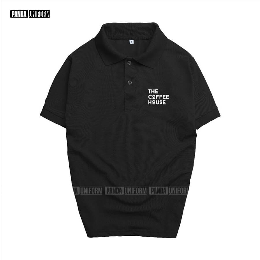 Mẫu polo đen đồng phục The Coffee House