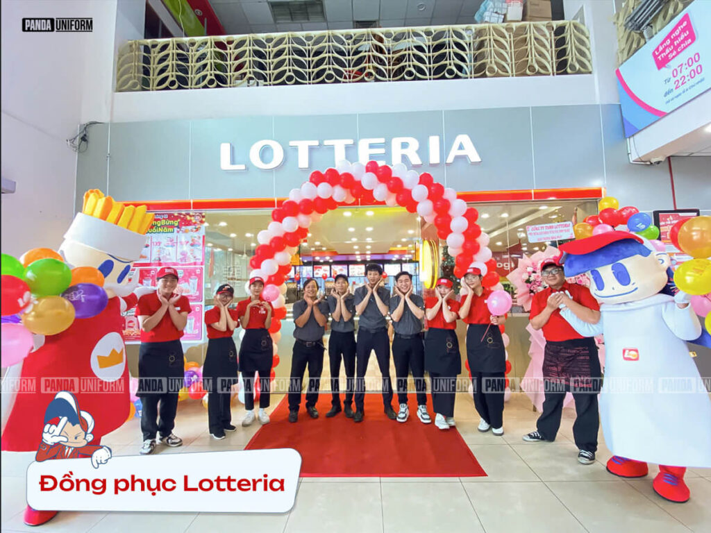 thiết kế đồng phục sơ mi xám của quản lý và giám sát viên lotteria