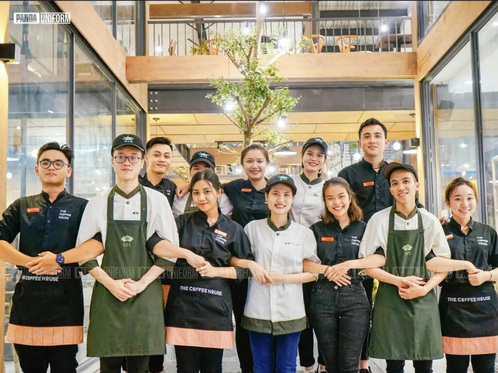 Thiết kế đồng phục The Coffee House kiểu dáng, màu sắc ấn tượng