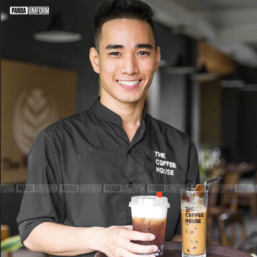 Thiết kế đồng phục The Coffee House với hình in cao cấp