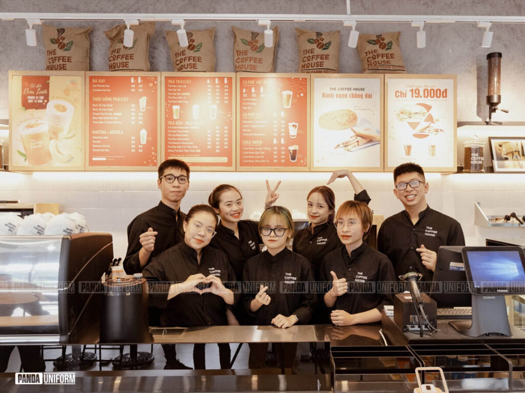 Thiết kế sơ mi đồng phục The Coffee House chất liệu cao cấp