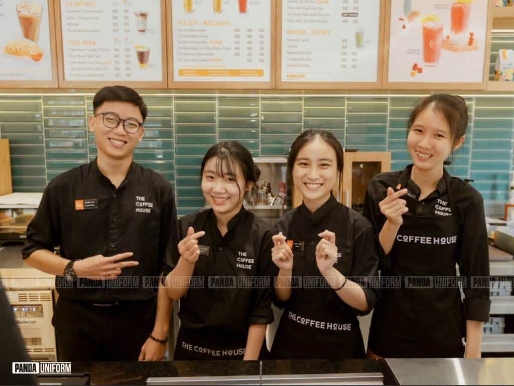 Thiết kế sơ mi đồng phục The Coffee House chuyên nghiệp