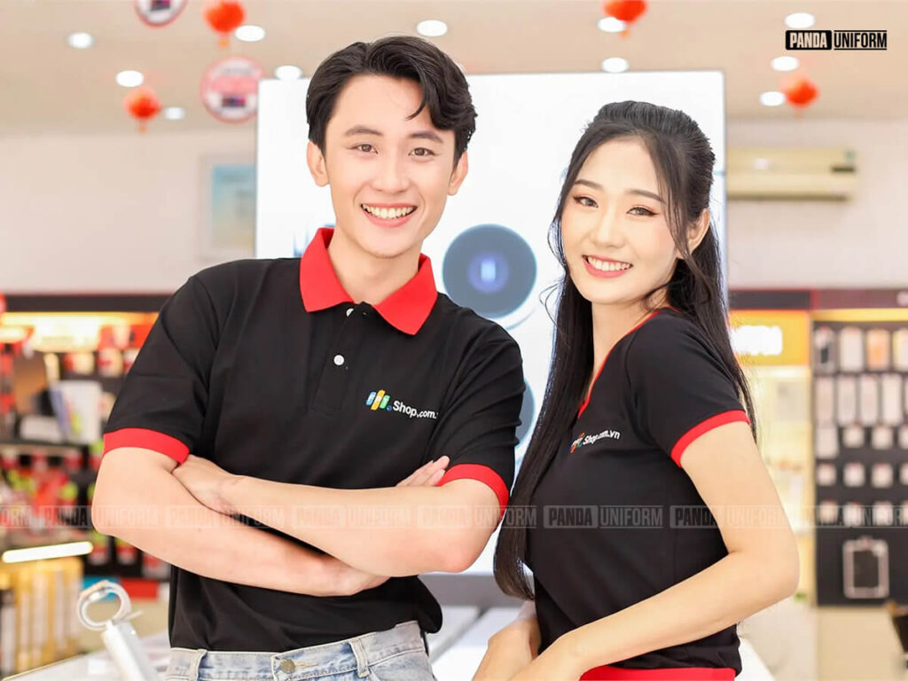 mẫu polo đồng phục nhân viên fpt shop thanh lịch, trẻ trung
