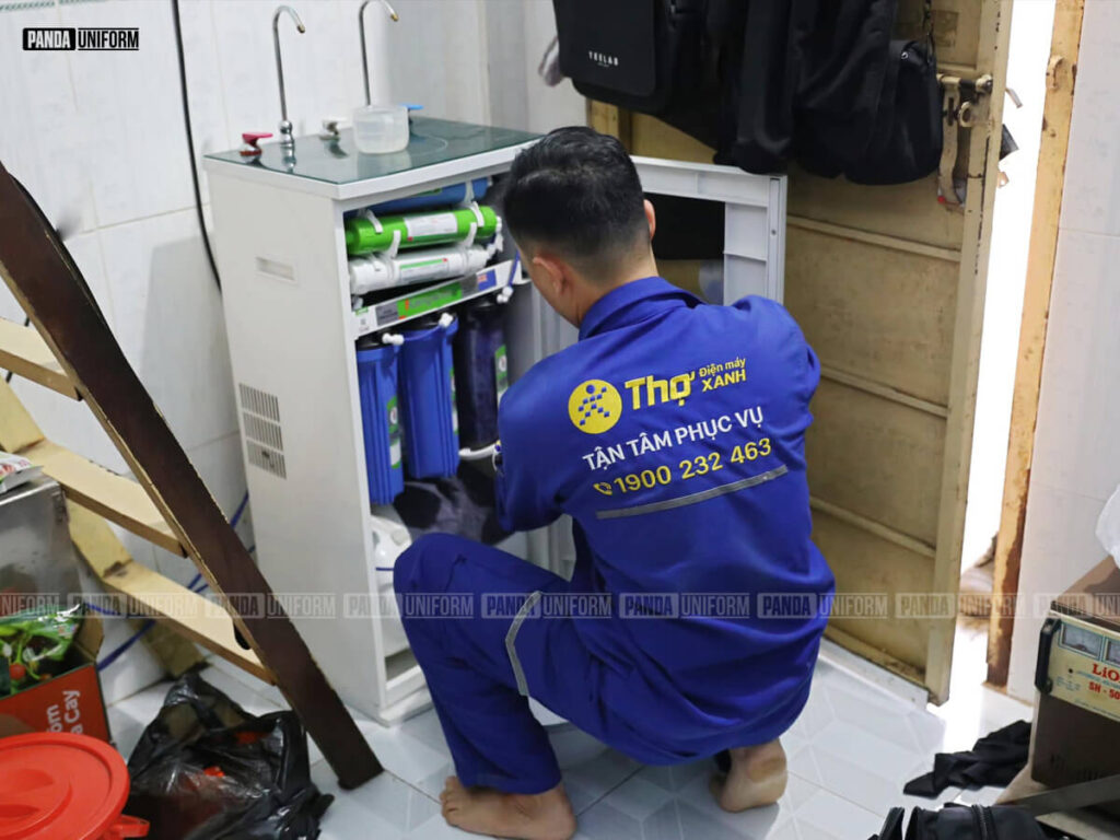 Đồng phục nhân viên lắp đặt điện máy xanh