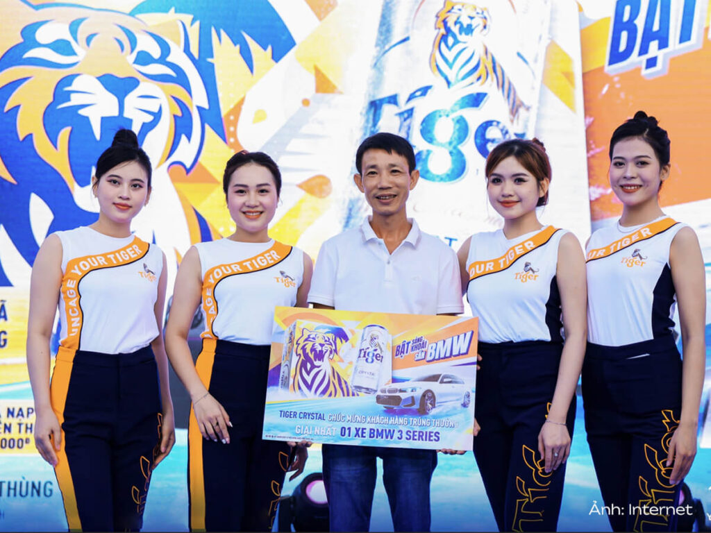 Áo PG trắng đồng phục Bia Tiger