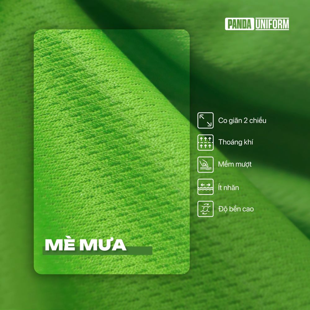 Chất liệu vải Mè mưa cho áo thể thao đồng phục Bia Tiger