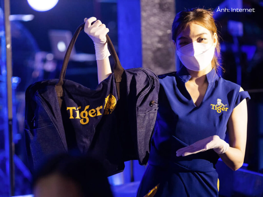 Phụ kiện túi vải đồng phục Bia Tiger