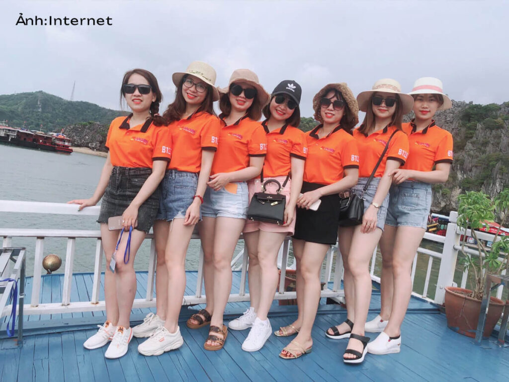 Áo polo team building của HD Saison.